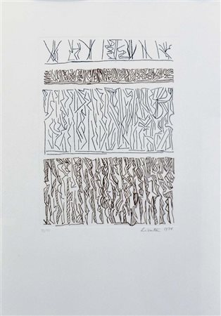 LICATA RICCARDO Torino 1929 - Venezia 2014 senza titolo 1976 acquaforte...