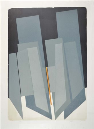 NATIVI GUALTIERO Pistoia 1921 - Greve in Chianti 1999 senza titolo litografia...