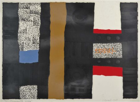 SPACAL LUIGI Trieste 1907 - 2000 Monumento carsico 1969 litografia es. 17/30...