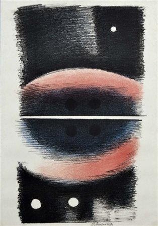 MANSOUROFF PAUL San Pietroburgo 1896 - Nizza 1983 senza titolo litografia es....