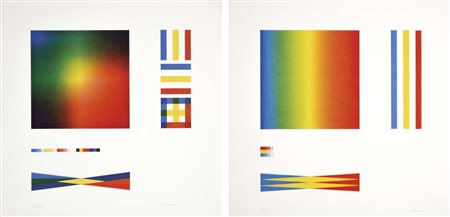 ALVIANI GETULIO Udine 1939 senza titolo lotto di 2 sergrafie es. 18/100 e...