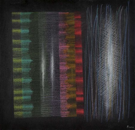 FINZI ENNIO Venezia 1931 senza titolo tecnica mista su carta intelata 33x34...