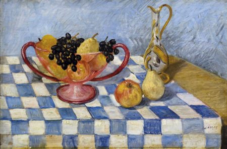 CARRER GUIDO Venezia 1902 - 1984 Natura morta (anni'30) olio su tavola 40x60...