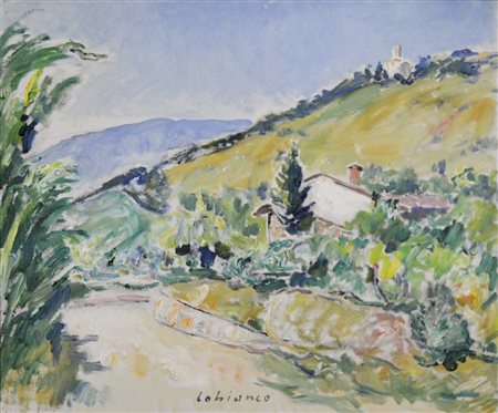 COBIANCO LUIGI Villanova Marchesana 1893 - Mestre 1967 Paesaggio trevigiano...