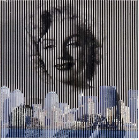 MALIPIERO Brescia 1934 Osmosi - Marilyn New York 2012 tecnica mista e collage...