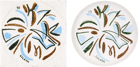 LICATA RICCARDO Torino 1929 - Venezia 2014 Omaggio alla Trattoria dall'Amelia...