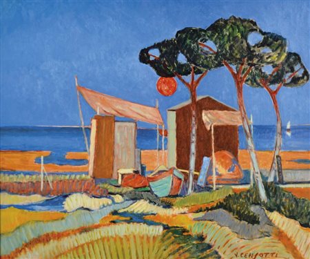 CENSOTTI VINCENZO Foiano della Chiana 1913 - Treviso 2005 Marina veneta 1985...