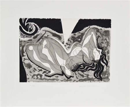 MASSON ANDRE' Balagny 1896 - Parigi 1987 Composizione (1936-1938) acquaforte...