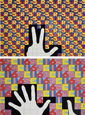 BOETTI ALIGHIERO Torino 1940 - Roma 1994 Da 1 a 10 cartella contenente 10+10...