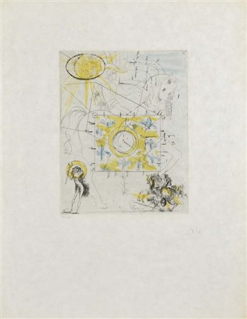 DALI' SALVADOR Figueres 1904 - 1989 Cheval Royal (1970) acquaforte acquatinta...