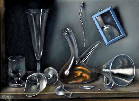 SCILTIAN GREGORIO Nakicivan (Armenia) 1900 - Roma 1985 Natura morta 1972 olio...