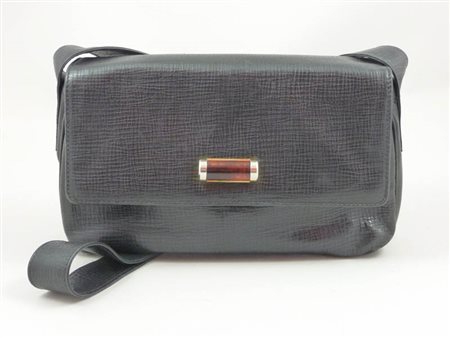 BORSA IN PELLE NERA - BLACK LEATHER BAG Fendi dettaglio in metallo dorato,...