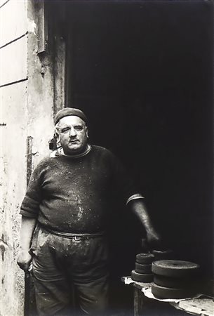 CARLO BAVAGNOLI Ritratto maschile 1963 - Male Portrait stampa all gelatina ai...