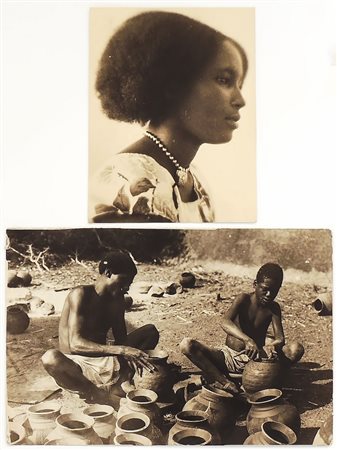 LOTTO DI FOTOGRAFIE D'AFRICA - AFRICA PHOTOGRAPHS LOT 1890/1930 stampe alla...