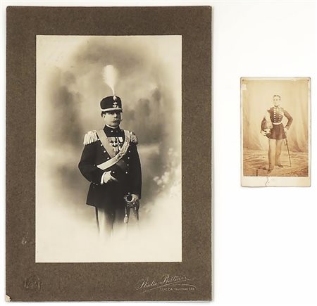 LOTTO DI FOTOGRAFIE MILITARI D'EPOCA - OLD MILITARY PHOTOGRAPHS LOT 1858/1920...