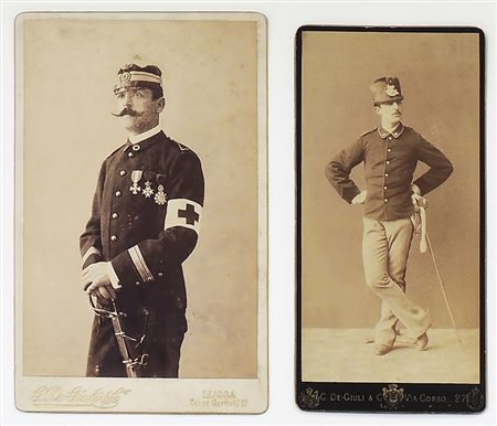 LOTTO DI FOTOGRAFIE MILITARI D'EPOCA - OLD MILITARY PHOTOGRAPHS LOT 1860/1935...