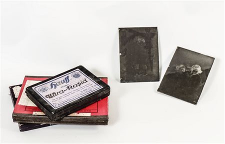 GRANDE LOTTO DI NEGATIVI IN VETRO - NEGATIVE GLASS PLATES LOT fine del...