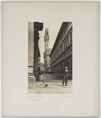 PALAZZO VECCHIO FIRENZE - PALAZZO VECCHIO FLORENCE 1930 circa stampa alla...