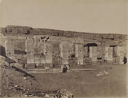ANTONIO BEATO (1825-1903) Abidos La facciata del tempio 1890 circa - Abydos...