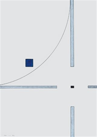 VERONESI LUIGI (Milano 1908 - Milano 1998) "Senza titolo" 1980 Tecnica mista...