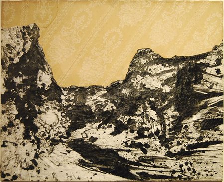 ENRICO BAJ Mailand 1924 – Vergiate 2003 LE MONTAGNE IN CAMERA (Mountains in...