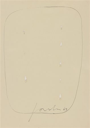 LUCIO FONTANA Rosario 1899 – Varese 1968 CONCETTO SPAZIALE, 1963 China su...
