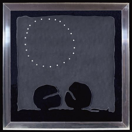 LUCIO FONTANA Rosario 1899 – Varese 1968 TEATRINO NERO, FINE ANNI SESSANTA...