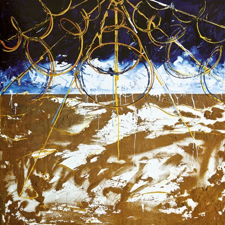 MARIO SCHIFANO Homs 1934 – Roma / Rom 1998 ATTRAVERSO IL DESERTO SENZA NOME...