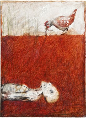 ANTON CHRISTIAN Innsbruck 1940 FUTURA, 1984 Tecnica mista su cartoncino, 61 x...