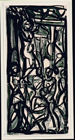 GIUSEPPE ZIGAINA Cerviniano del Friuli 1924 BOZZETTO PER CROCIFISSIONE, 1947...