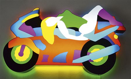 MARCO LODOLA Dorno 1955 PIN, 2001 Plexiglass colorato e neon, 130 x 82 cm...