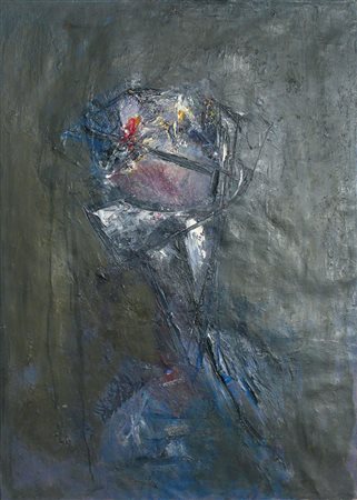 ARTURO CARMASSI Lucca, 1925 TESTA, 1954 Olio su tela, 100 x 70 cm