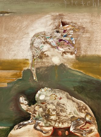 GIANNETTO FIESCHI Zogno 1921 – Genova 2010 RINASCITA, 1964 Olio su tela, 76 x...