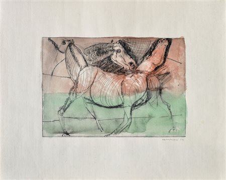 BRUNO CASSINARI Piacenza 1912 – Milano / Mailand 1992 CAVALLINI, 1963 Disegno...