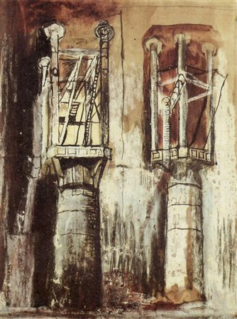 GRAHAM SUTHERLAND Londra / London 1903 – 1980 STILLWORKS, CARDIFF : BLAST...