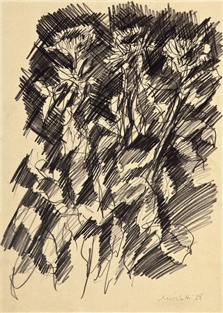 ENNIO MORLOTTI Lecco 1910 – Milano / Mailand 1992 SENZA TITOLO, 1958 Disegno...