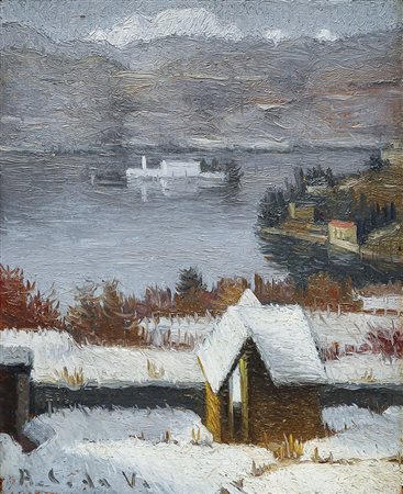 ANTONIO CALDERARA Milano / Mailand 1903 – Vacciago 1978 LAGO D’ORTA, 1949...