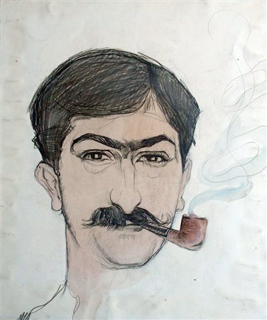 TULLIO GARBARI Pergine 1892 – Parigi 1932 CONTADINA TRENTINA, 1916 Olio su...