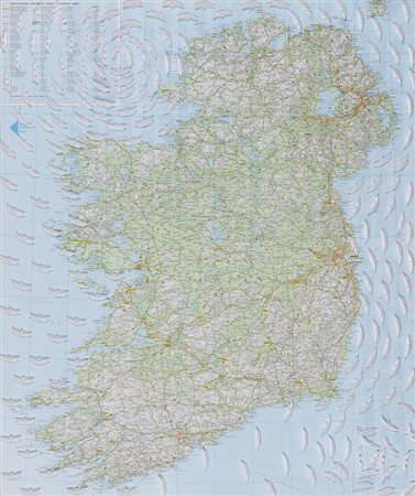 RICCARDO GUSMAROLI Verona, 1963 IRLANDA, 2003 Tecnica mista su carta, 92 x 77 cm