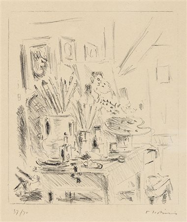 FILIPPO DE PISIS Ferrara 1896 – Milano / Mailand 1956 SENZA TITOLO Litografia...