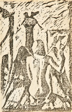 FELICE CASORATI Novara 1883 – Torino / Turin 1963 FIGURA DI DONNA , 1946...