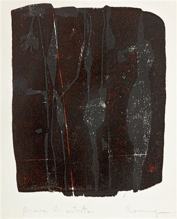 PIETRO CONSAGRA Mazara del Vallo 1920 – Milano / Mailand 2005 SENZA TITOLO...