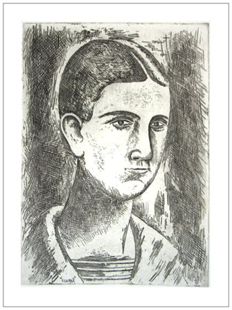CARLO CARRA’ Quargnento 1881 – Milano 1966 Testa di ragazzo 1922 Acquaforte...