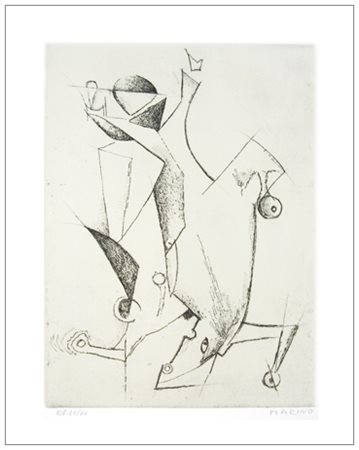 MARINO MARINI Pistoia 1901 – Viareggio 1980 Spaccatura 1971 Acquaforte...