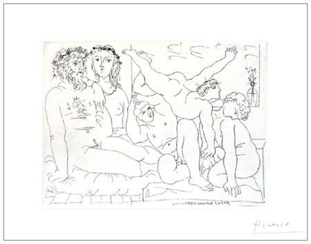 PABLO PICASSO Malaga (Spagna) 1881 – Mougins (Francia) 1973 Saltimbanques...