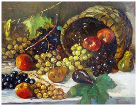 MARIO TAMBURINI Casciana Terme 1914 – 1989 Senza titolo Olio su tavola 40 x...