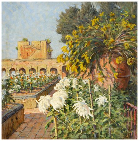 LUIGI GIOLI San Frediano a Settimo 1854 – Firenze 1947 Senza titolo Olio su...