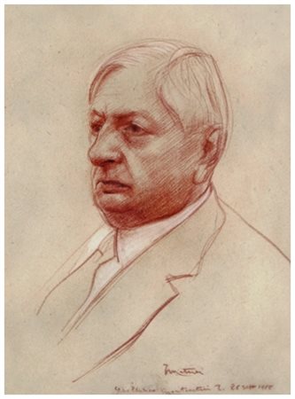 FERRUCCIO MATARESI Livorno 1928 - 2009 Giorgio De Chirico 1965 Pastelli su...