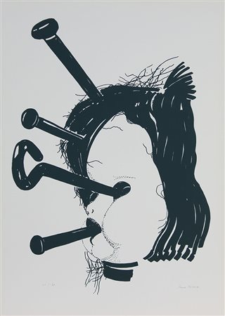 Bianco Remo Bambola, 1974-1975 serigrafia su carta, cm. 70x50, es. 94/120...