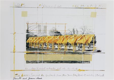 Christo e Jeanne Claude The Gates / Project for Central Park New York stampa...